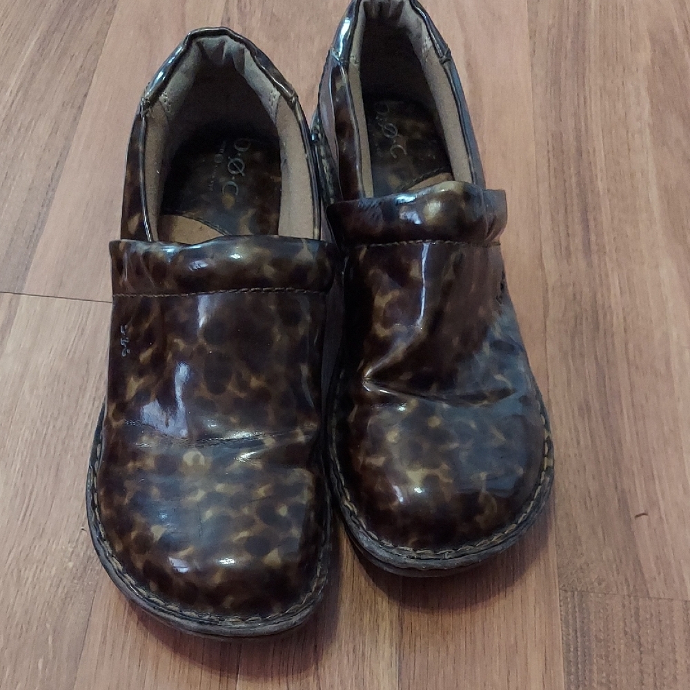 BOC Brown Leopard Women's Clogs